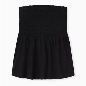 Torrid SLUB JERSEY SMOCKED STRAPLESS BABYDOLL SZ2